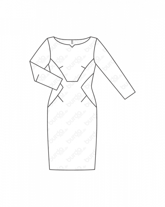 الگو لباس یقه دلبری